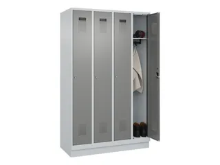 locker,HxBxD 1950x1200x500mm,4vak,vak B 300mm,cil.-slot,sokkel - 1