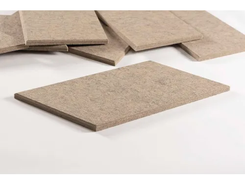 Akoestische PET-vilt Parallellogram tegels beige 30x25cm 22 stuks