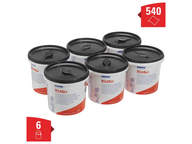 Reinigingsdoek WypAll 7775 27x27cm 90vel per emmer groen