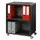 transportwagen,HxBxD 864x651x330mm,2vakken,1niveaus,2 OH,romp zwart