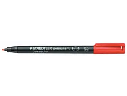 Viltstift Staedtler OHP Lumocolor 317 Medium 1.0mm Rood