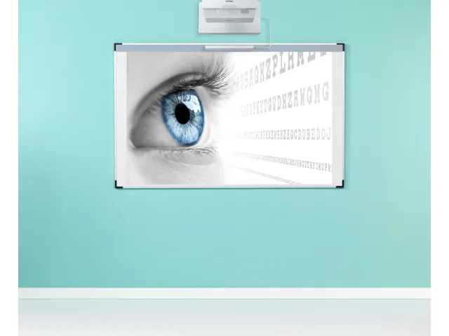 Projectiebord 126x231cm 16:9 mat wit Extraflat finger touch