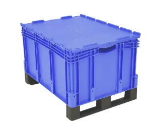 Euronorm Stapelkrat Pp 438x800x600mm 165l Dubbele Bodem Sledepoten - 2