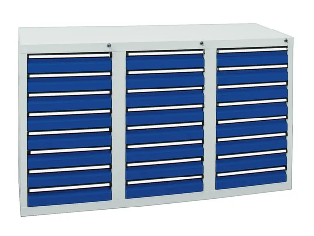 ladekast HxBxD 900x1500x500mm 24laden vergrendeling RAL7035 RAL5010