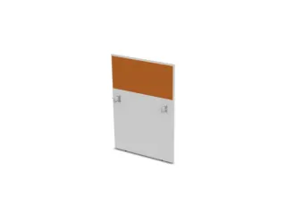 baliepaneel,v. bureau,aanbouw rechts,B 800mm,Bl-wit,BN3005-geel - 1