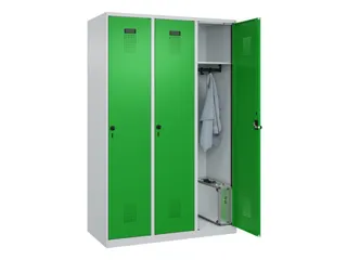 locker,HxBxD 1850x1200x500mm,3vak,vak B 400mm,draaigrendel - 1