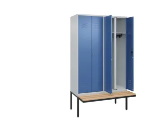 locker voor scheiding van kleding,HxBxD 2120x1200x815mm,4vak - 2