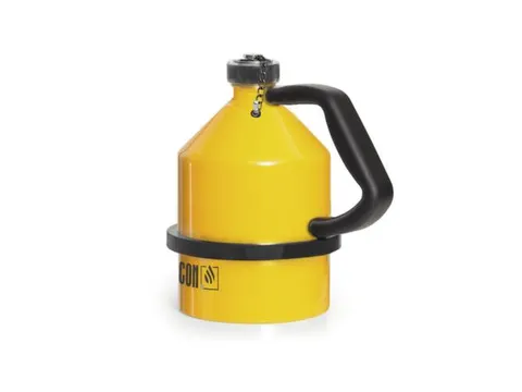 veiligheidskan,staal,geel,2l,HxBxD 226x225x158mm,schroefdop