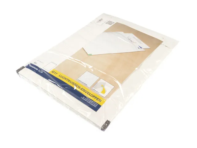 Luchtkussenenvelop Raadhuis 230x340mm G17 wit plakstrip krimp a 5 stuk