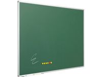 Krijtbord Groen 90x180cm softline alu-profiel 8mm emaille