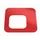 Oplegdeksel,V. Afvalbak 1X100L,Vierkant,1Opening,Staal,Rood