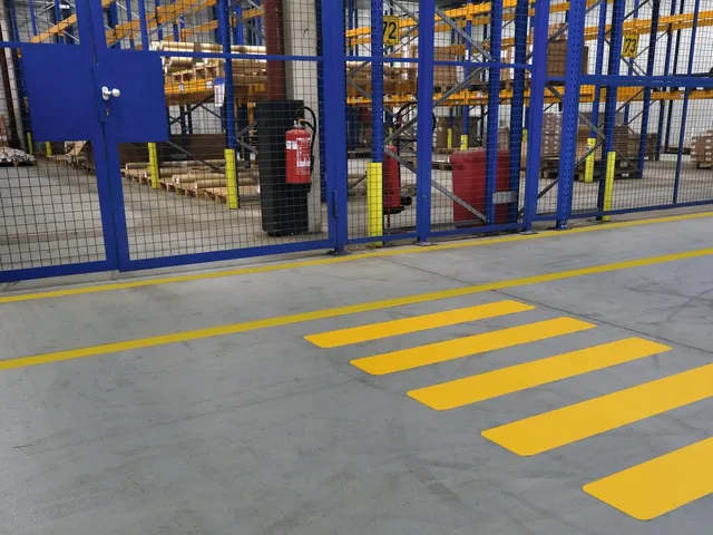 Vloermarkering zebrapad 200/05 Geel 120x20cm