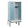 locker met bank,HxBxD 1950x800x815mm,2vak,vak B 400mm,cilinderslot