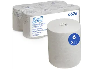 Scott handdoekrol Control Extra Strong Wit 300m/20cm 6 rollen - 1