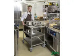 RVS etagewagen,draagverm. 200kg,3etage(s),laadvl. LxB 625x415mm