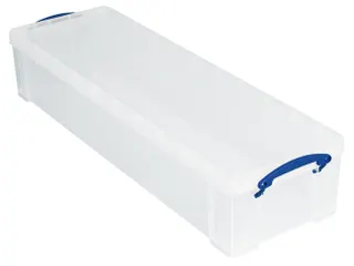 Opbergbox Really Useful 22 liter 800x255x155mm transparant wit - 2