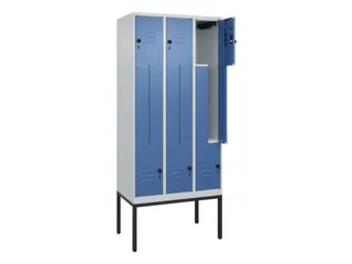 Z-garderobekast,HxBxD 2120x900x500mm,vak B 150/300mm,draaigrendel - 2