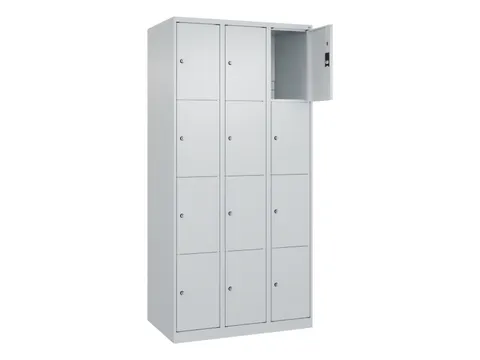 lockerkast,HxBxD 1850x900x500mm,3x4vakken,vak B 300mm,cil.-slot
