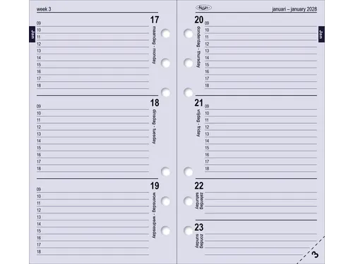 Agendavulling 2027 Kalpa Personal 7dagen/2pagina's