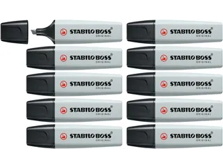 Markeerstift STABILO BOSS Original 70/194 pastel mistig grijs - 11