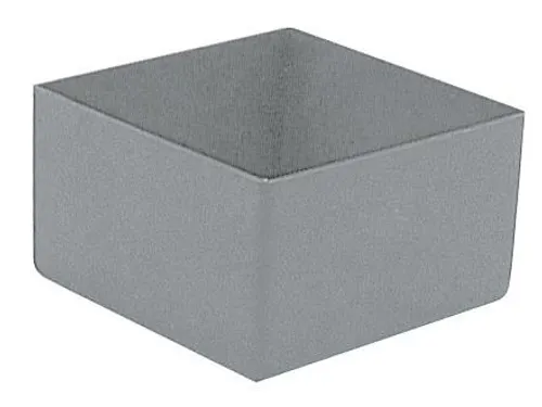 Inzetbak HxLxB 63x108x108mm Polystyreen Grijs 50 stuks
