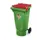 verzamelbak,v. materiaal,reinigingsmiddelen,HDPE,groen,120l