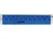 Etiquette enfichable 27x76mm Plastique Bleu Transparent