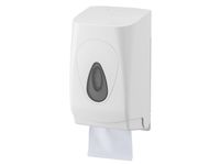 Toiletpapierdispenser Bulkpack met 1x pak Toiletpapier bulkpack 2-laag