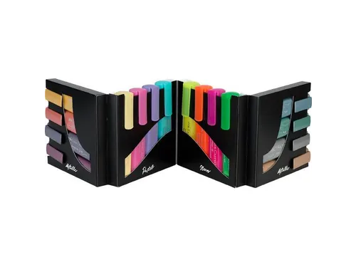 Markeerstiften Faber-Castell Deskset 16 kleuren, 4 neon, 4 pastel en 8