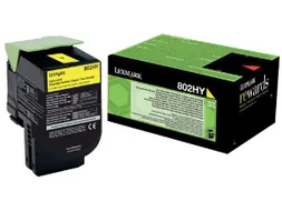 Return Program toner 802 3.000 pagina 80C2HY0 geel