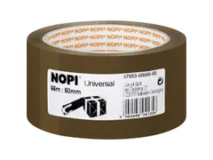 Nopi UNIVERSAL Verpakkingstape 66mx50mm Bruin