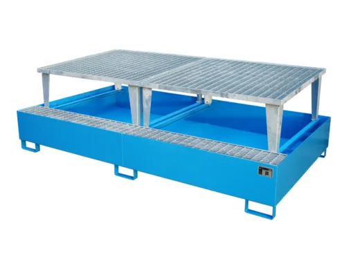 opvangbak,v. 2xIBC,opvangvol. 1000l,HxBxD 863x2650x1460mm
