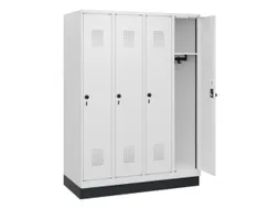 schoollocker,HxBxD 1630x1200x500mm,4vak,vak B 300mm,draaigrendel