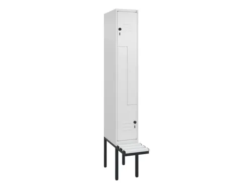 Z-garderobekast,HxBxD 2120x300x815mm,2vak,vak B 300mm,draaigrendel