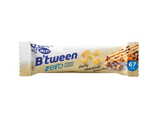 Tussendoortje Hero B'tween Witte Chocolade Zero 6pack Reep 20gr ...