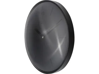 Wandklok NeXtime Glamour Ø40cm metaal zwart streepaanduiding - 7