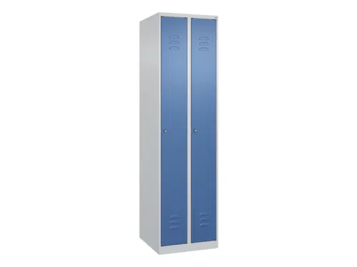 locker,HxBxD 1850x500x500mm,2vak,vak B 250mm,cil.-slot,staand op vloer