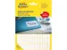 Etiquettes tous usages, blanches 20x8mm boîte 2184 pcs
