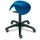 zadelkruk zadelzitting zitting stof blauw H 490-680mm gasveer wielen