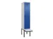 locker met bank,voor scheiding van kleding,HxBxD 2120x400x815mm,1vak