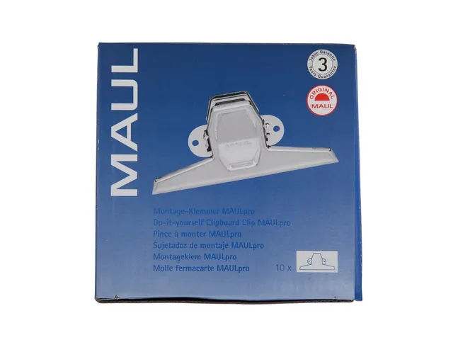 Papierklem MAUL Pro 125mm capaciteit 20mm zilver