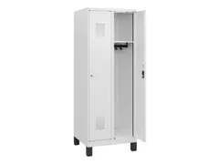 schoollocker,HxBxD 1630x600x500mm,2vak,vak B 300mm,cil.-slot,voeten