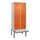 locker met bank,HxBxD 2120x800x815mm,2vak,vak B 400mm,draaigrendel