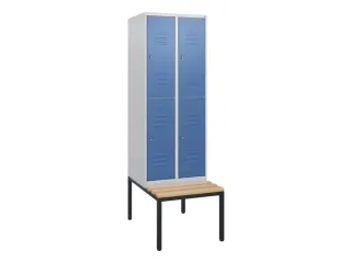 Dubbeldekse dekenkist,HxBxD 1950x600x815mm,2x2vak.,vak B 300mm - 1