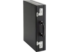 Attaché koffer Alassio PONTE. Zwart kunstleer.