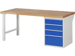 werkbank,HxBxD 890x2000x900mm,beukblad,draagverm. 750kg