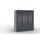 lockerkast cil.slot 1255x1150x540mm 3x3 vakken RAL7021 front RAL7021