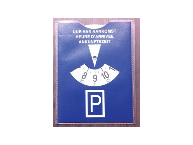 Parkeerschijf in Transparante Etui | Bedrijfsformulier.nl