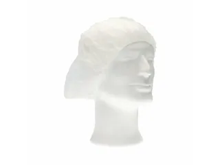 PP non woven haarnet wit 53cm bouffant cap maat L 10x100 Stuks - 2