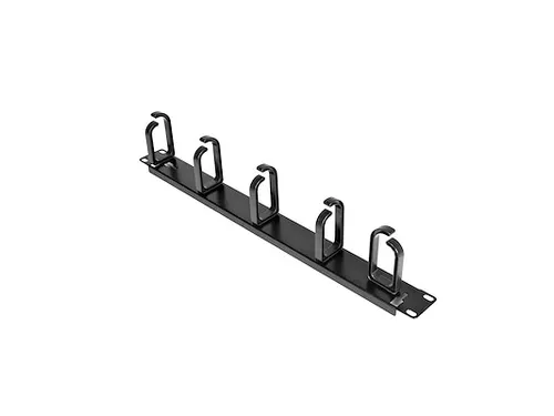 1U 19inch metalen rackmount kabelmanagement paneel